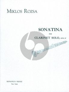 Rozsa Sonatina Op.27 Clarinet Solo