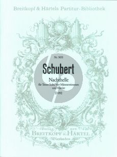 Schubert Nachthelle D.892 “Die Nacht ist heiter” Tenor-Männerchor und Klavier