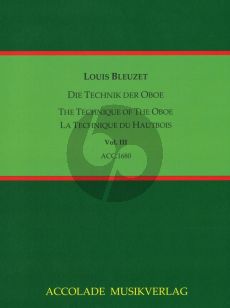 Bleuzet Die Technik der Oboe Band 3 (Text frz.,dt.,engl.)