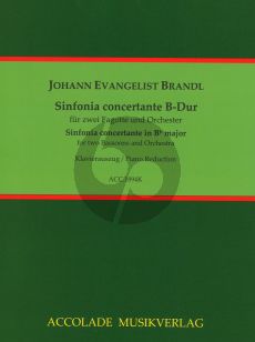 Brandl Sinfonie concertante B-Dur 2 Fagotte und Orchester (Klavierauszug) (Jean-Christophe Dassonville)