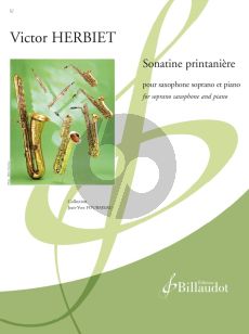 Herbiet Sonatine Printanière for Soprano Saxophone and Piano