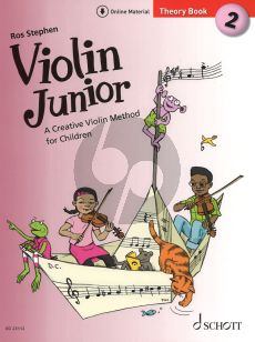 Stephen Violin Junior Theory Book 2 Book with Audio online (A Creative Violin Method for Children)