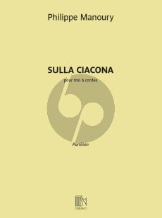 Manoury Sulla Ciacona Violon-Alto et Violoncelle (Part./Parties)
