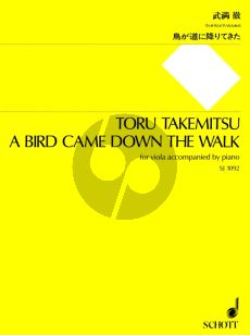 Takemitsu A Bird Came Down the Walk Viola and Piano