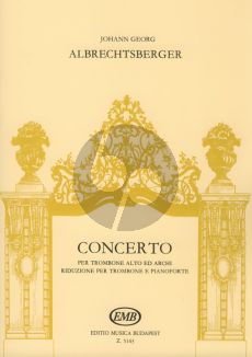 Albrechtsberger Concerto B-flat major Alto Trombone-String Orch. (piano red.)