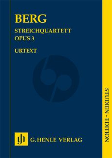 Berg Streichquartett Op.3 Studienpart.