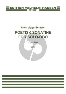 Bentzon Poetisk Sonatine Op. 200 Oboe solo