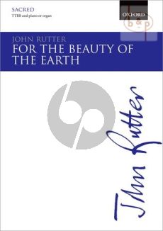 Rutter For the Beauty of the Earth TTBB-Piano or Organ