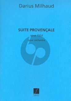 Milhaud Suite Provencale Op.152d Orchestra Study Score