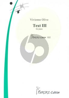 Olive Text III für Klavier