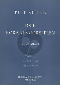 Rippen 4 Choralvorspiele Orgel