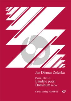Zelenka Laudate pueri Dominum in D-dur ZWV 81 Solo Tenor- Trompete-2 Vlolinen-Viola und Bc (Partitur)
