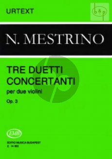 3 Duetti Concertante Op.3