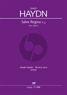 Haydn Salve Regina g-moll Hob.XXIIIb:2 Partitur (SATB Soli oder Chor, 2 Vl, Va, Orgel obl, Bc) (Armin Kircher)