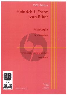 Biber Passacaglia Violin Solo (edited by Max Rostal)