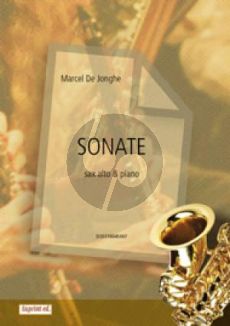 Jonghe Sonate Alto Saxophone-Piano