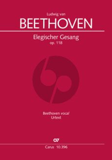 Beethoven Elegischer Gesang Opus 118 SATB-Streicher (Partitur) (Uwe Wolf)