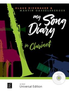 My Song Diary for Clarinet Bk-Cd (Twelve easy to intermediate songs) (The piano accompaniment is available as either a free printout or as a printed edition UE38046)