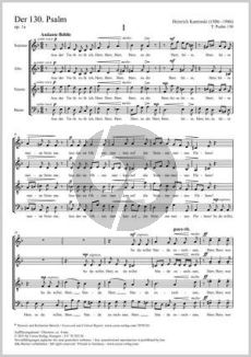 Kaminski Psalm 130 Op. 1A Sopran solo und SATB (Barbara Grossmann) (1910)