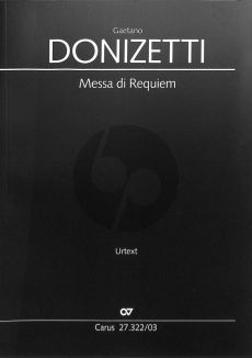 Donizetti Messa di Requiem Soli SATBB, Coro SATB und Orchester (Klavierauszug) (Guido Johannes Joerg)