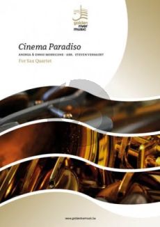 Morricone Cinema Paradiso Saxophone Quartet (SATBar) (Score/Parts) (Steven Verhaert)