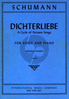 Schumann Dichterliebe opus 48 (A cycle of 16 songs) (High Voice) (Kagen)