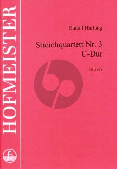 Hartung Streichquartett No. 3 C dur (Part./Stimmen)