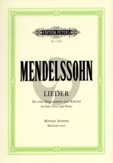 Mendelssohn Samtliche Lieder Mittel (Max Friedländer)