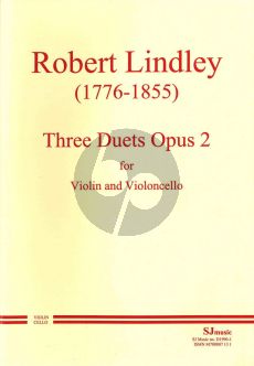 Lindley 3 Duets Op. 2 Violin and Cello