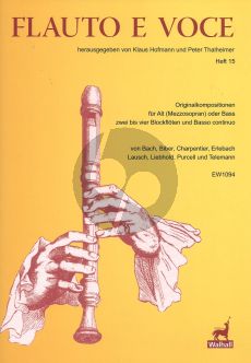 Flauto e Voce Volume 15 (Score and Parts) (Klaus Hofmann / Peter Thalheimer)