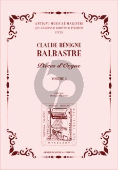 Balbastre Pièces d’Orgue Vol. 3 (edited by Maurizio Machella)