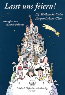 Album Lasst uns feiern! - 11 Weihnachtslieder für gemischten Chor SATB (Herausgeber / Bearbeiter Hasmik Bokhyan)