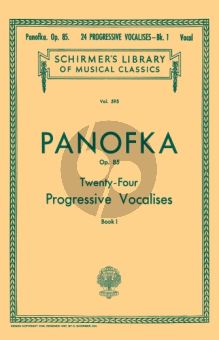 Panofka 24 Progressive Vocalises Op.85 Vol.1