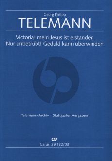 Telemann Victoria! mein Jesus ist erstanden TVWV 1:1746 Bass Stimme-Trompete-Violine-Viola und Bc (Klavierauszug) (Klaus Hofmann)