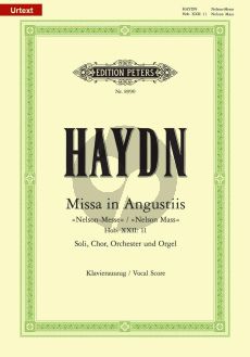 Haydn Missa in Angustiis (Nelsonmesse) Hob.XXII:11 d-minor Vocal Score (Soli-Choir-Orch.-Organ) (Peters-Urtext)