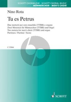 Rota Tu es Petrus (2 Motets) TTBB-Organ (lat.)