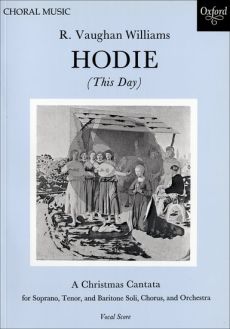 Vaughan Williams Hodie This Day Vocal Score (A Christmas Cantate)