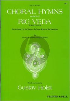 Holst Songs from Rig Veda Group 3 SSAA voices and Harp or Piano