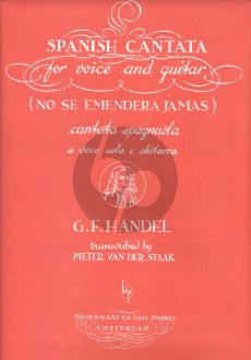 Handel Spanish Cantate "No se emendera jamas" Voice-Guitar (Pieter van der Staak)