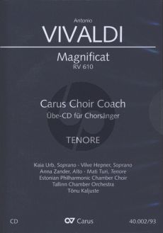 Vivaldi Magnificat RV 610 Tenor Chorstimme CD (Carus Choir Coach)