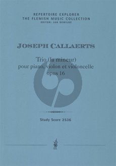 Callaerts Trio a-minor Op. 16 Piano-Violin and Cello (Score/Parts)