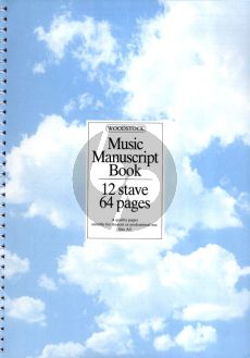 Miscellaneous Woodstock Manuscript Paper 12 Stave 64 Pages Spiral Bound