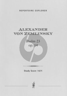 Zemlinsky Psalm 23 for Mixed Choir and Orchestra Score