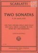 2 Sonatas K.87 and K.455 (2 Vi.-Va.-Vc.) (or Fl.-Ob.-Clar.[A/Bb]-Hrn[F]-Bsn.)