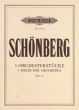 Schoenberg 5 Orchesterstucke Op. 16 Studienpartitur