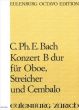 Bach Konzert B-dur Oboe-Streichorchester und Cembalo Partitur ( István Máriássy)