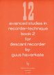 Haverkate 12 Advanced Studies in Recorder Technique Vol.2 (No.7 - 12)