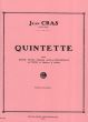 Cras Quintette Flute-Violon-Alto-Violoncelle et Harpe (ou Piano et Quintette a Cordes) (Partition et Parties)