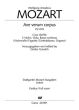 Mozart Ave Verum Corpus KV 618 SATB-2 Vl.-Va.-Bc Partitur