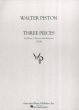 Piston 3 Pieces (1926) for Flute, Clarinet and Bassoon Parts